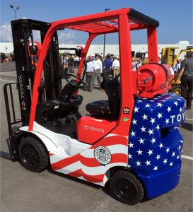 Forklift flag