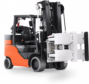 Toyota's paper roll special forklift.