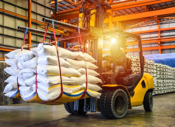 Forklift material handling