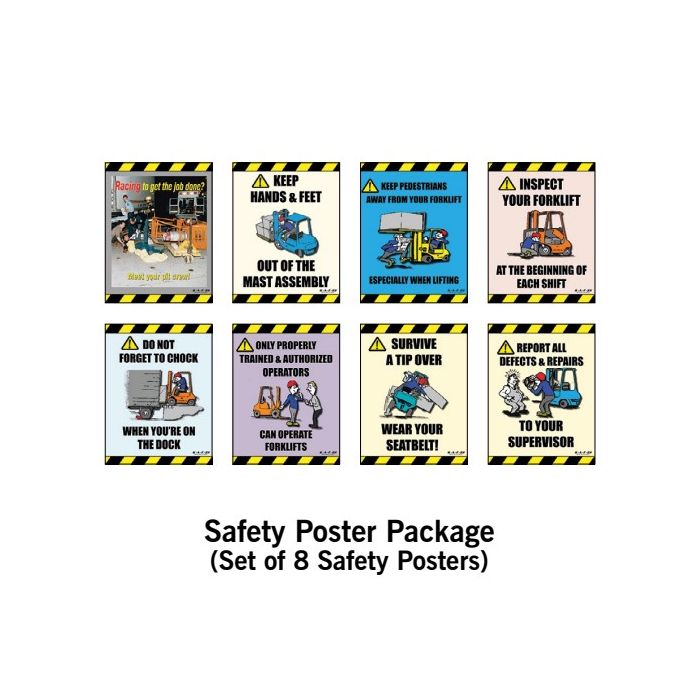 SAFE-Lift 2 Counterbalance Safety Poster Pack of 8 - English ...