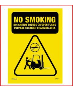 No Smoking Propane Changing