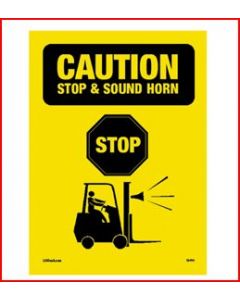 Stop and Sound Horn Sign