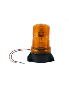 LED STROBE LIGHT 12-80 VDC AMBER PERMANENT MOUNT  sy361005-a-bot-e