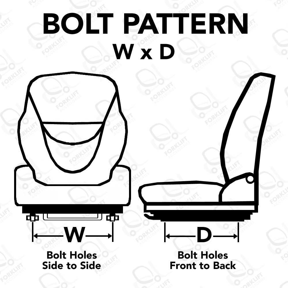 Forklift Replacement Seat Bolt Patterns